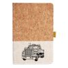 Cork And Heathered Fabric Hardcover Journal 5.5" X 8.25" Thumbnail