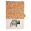 Cork And Heathered Fabric Hardcover Journal 5.5" X 8.25" Thumbnail