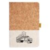 Cork And Heathered Fabric Hardcover Journal 5.5" X 8.25" Thumbnail
