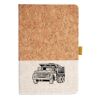 Cork And Heathered Fabric Hardcover Journal 5.5" X 8.25" Thumbnail
