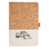 Cork And Heathered Fabric Hardcover Journal 5.5" X 8.25" Thumbnail