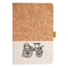 Cork And Heathered Fabric Hardcover Journal 5.5" X 8.25" Thumbnail