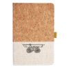 Cork And Heathered Fabric Hardcover Journal 5.5" X 8.25" Thumbnail