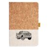 Cork And Heathered Fabric Hardcover Journal 5.5" X 8.25" Thumbnail