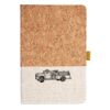 Cork And Heathered Fabric Hardcover Journal 5.5" X 8.25" Thumbnail