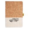 Cork And Heathered Fabric Hardcover Journal 5.5" X 8.25" Thumbnail