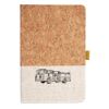 Cork And Heathered Fabric Hardcover Journal 5.5" X 8.25" Thumbnail
