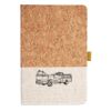 Cork And Heathered Fabric Hardcover Journal 5.5" X 8.25" Thumbnail