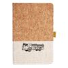 Cork And Heathered Fabric Hardcover Journal 5.5" X 8.25" Thumbnail