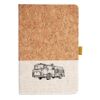 Cork And Heathered Fabric Hardcover Journal 5.5" X 8.25" Thumbnail