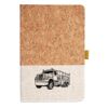 Cork And Heathered Fabric Hardcover Journal 5.5" X 8.25" Thumbnail