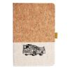 Cork And Heathered Fabric Hardcover Journal 5.5" X 8.25" Thumbnail