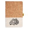 Cork And Heathered Fabric Hardcover Journal 5.5" X 8.25" Thumbnail