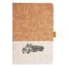 Cork And Heathered Fabric Hardcover Journal 5.5" X 8.25" Thumbnail