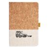 Cork And Heathered Fabric Hardcover Journal 5.5" X 8.25" Thumbnail