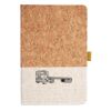 Cork And Heathered Fabric Hardcover Journal 5.5" X 8.25" Thumbnail