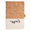 Cork And Heathered Fabric Hardcover Journal 5.5" X 8.25" Thumbnail