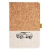 Cork And Heathered Fabric Hardcover Journal 5.5" X 8.25" Thumbnail