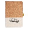 Cork And Heathered Fabric Hardcover Journal 5.5" X 8.25" Thumbnail