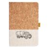 Cork And Heathered Fabric Hardcover Journal 5.5" X 8.25" Thumbnail