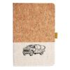 Cork And Heathered Fabric Hardcover Journal 5.5" X 8.25" Thumbnail