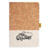 Cork And Heathered Fabric Hardcover Journal 5.5" X 8.25" Thumbnail