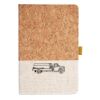 Cork And Heathered Fabric Hardcover Journal 5.5" X 8.25" Thumbnail