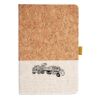 Cork And Heathered Fabric Hardcover Journal 5.5" X 8.25" Thumbnail