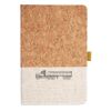Cork And Heathered Fabric Hardcover Journal 5.5" X 8.25" Thumbnail