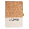 Cork And Heathered Fabric Hardcover Journal 5.5" X 8.25" Thumbnail