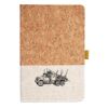 Cork And Heathered Fabric Hardcover Journal 5.5" X 8.25" Thumbnail