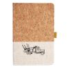 Cork And Heathered Fabric Hardcover Journal 5.5" X 8.25" Thumbnail