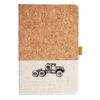 Cork And Heathered Fabric Hardcover Journal 5.5" X 8.25" Thumbnail