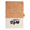 Cork And Heathered Fabric Hardcover Journal 5.5" X 8.25" Thumbnail