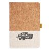 Cork And Heathered Fabric Hardcover Journal 5.5" X 8.25" Thumbnail