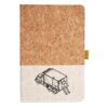 Cork And Heathered Fabric Hardcover Journal 5.5" X 8.25" Thumbnail