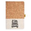Cork And Heathered Fabric Hardcover Journal 5.5" X 8.25" Thumbnail
