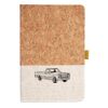 Cork And Heathered Fabric Hardcover Journal 5.5" X 8.25" Thumbnail