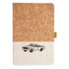 Cork And Heathered Fabric Hardcover Journal 5.5" X 8.25" Thumbnail