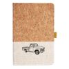 Cork And Heathered Fabric Hardcover Journal 5.5" X 8.25" Thumbnail