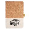 Cork And Heathered Fabric Hardcover Journal 5.5" X 8.25" Thumbnail