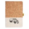Cork And Heathered Fabric Hardcover Journal 5.5" X 8.25" Thumbnail