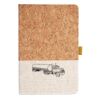Cork And Heathered Fabric Hardcover Journal 5.5" X 8.25" Thumbnail