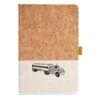 Cork And Heathered Fabric Hardcover Journal 5.5" X 8.25" Thumbnail