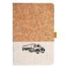 Cork And Heathered Fabric Hardcover Journal 5.5" X 8.25" Thumbnail