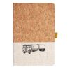 Cork And Heathered Fabric Hardcover Journal 5.5" X 8.25" Thumbnail