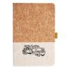 Cork And Heathered Fabric Hardcover Journal 5.5" X 8.25" Thumbnail