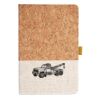 Cork And Heathered Fabric Hardcover Journal 5.5" X 8.25" Thumbnail