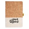 Cork And Heathered Fabric Hardcover Journal 5.5" X 8.25" Thumbnail