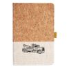 Cork And Heathered Fabric Hardcover Journal 5.5" X 8.25" Thumbnail